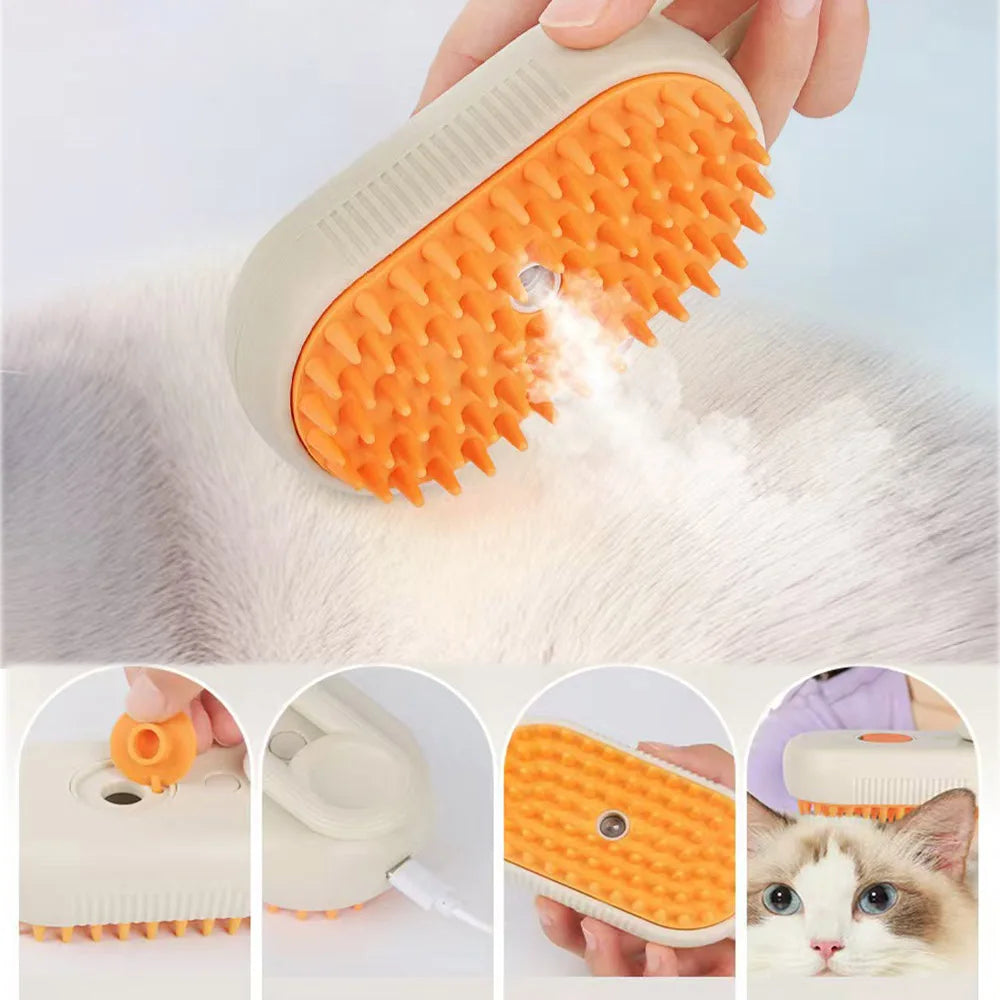 Removedor de pelos com vapor para gatos